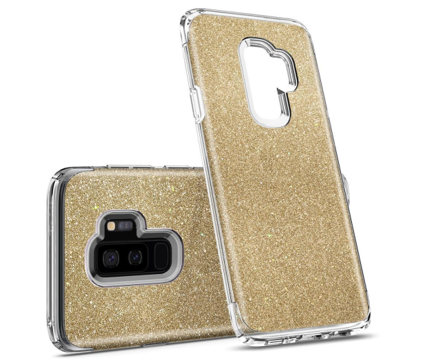 Etui Slim Armor Crystal Glitter do Samsung Galaxy S9+ złote - 424920 - zdjęcie 2